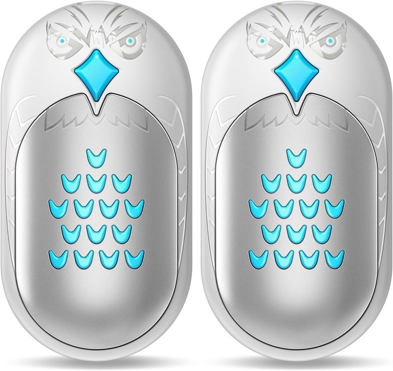GUKAUT سخانات يد قابلة لإعادة الشحن، عبوة 2 6000mAh سخان كهربائي محمول، 20 ساعة تدفئة طويلة، سخانات يد جيب، معدات صيد، هدايا للنساء والرجال، رينود، تخييم، جولف، أنشطة خارجية - Image 1
